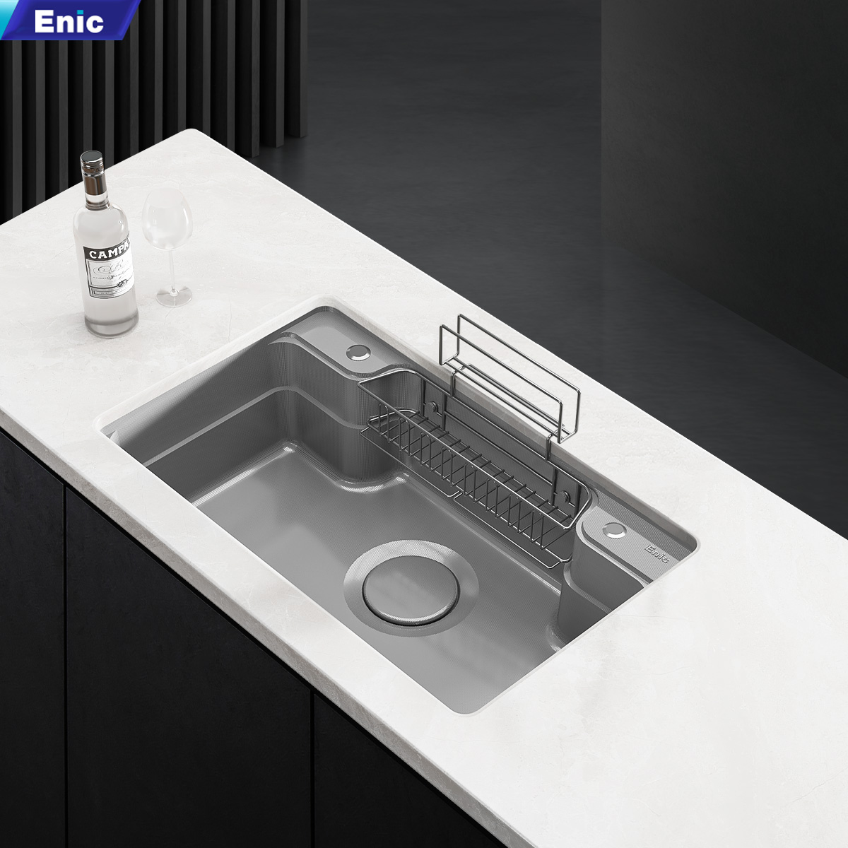 Bồn rửa chén một ngăn Enic MB02 - Màu xám
