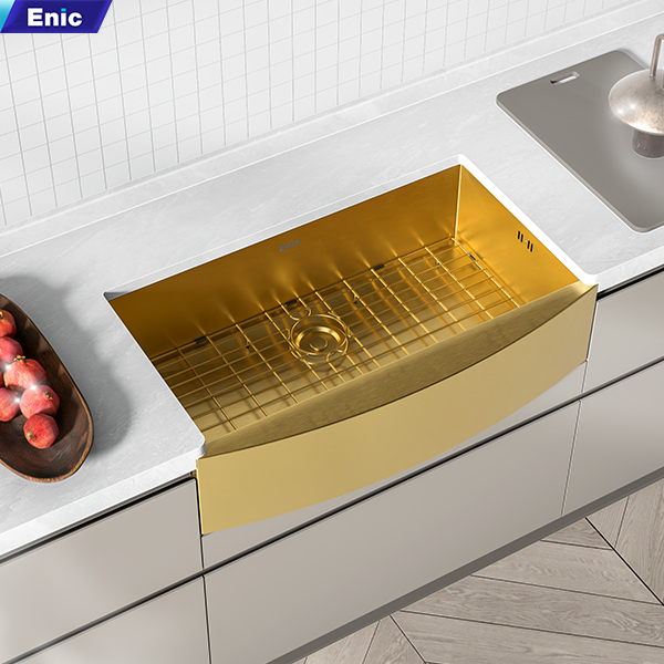 Bồn rửa chén một ngăn Enic MT01 - Màu vàng