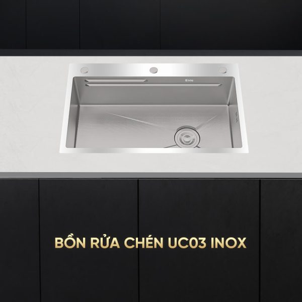 Bồn rửa chén một ngăn Enic UC03 - Màu inox