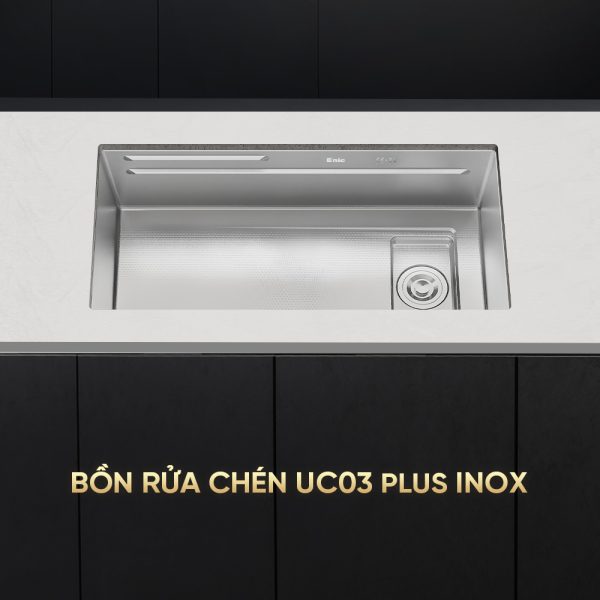 Bồn rửa chén một ngăn Enic UC03 Plus- Màu inox 