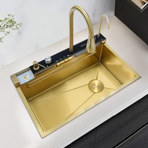 Bồn rửa chén thông minh Enic DK4 - Vàng gold