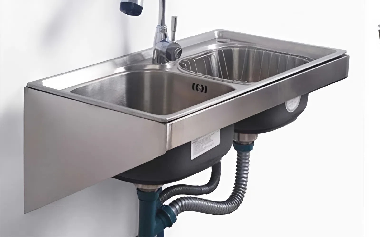 Cách lắp bồn rửa chén âm tường