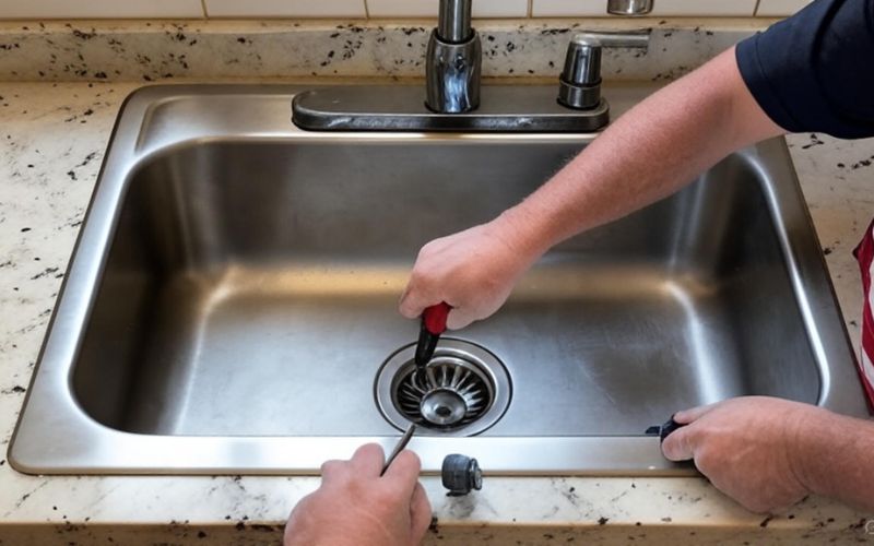 Cách lắp bồn rửa chén nổi