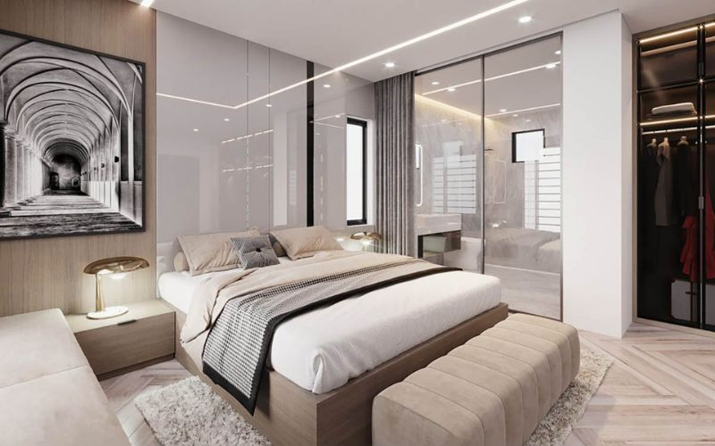 Dự trù chi phí khi xây dựng nhà vệ sinh trong phòng ngủ