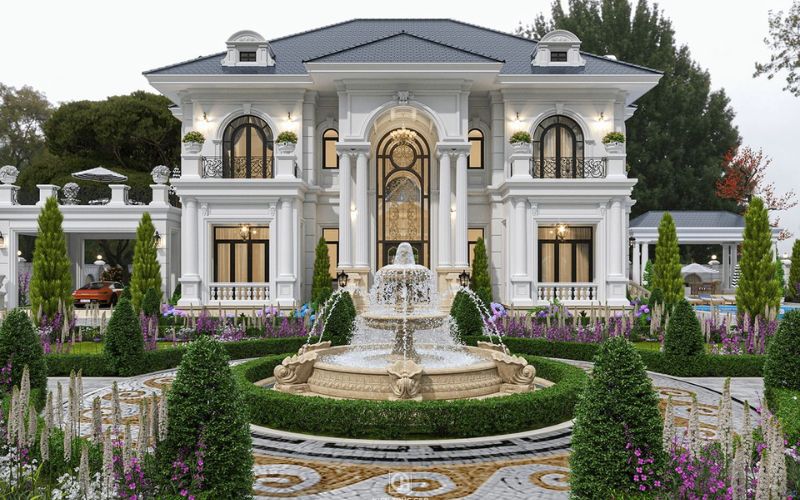 Nhà mái Nhật tân cổ điển chuẩn biệt thự sang trọng