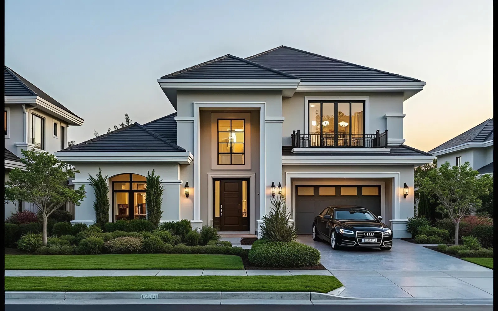 Nhà mái Nhật 2 tầng chuẩn xu hướng 2025