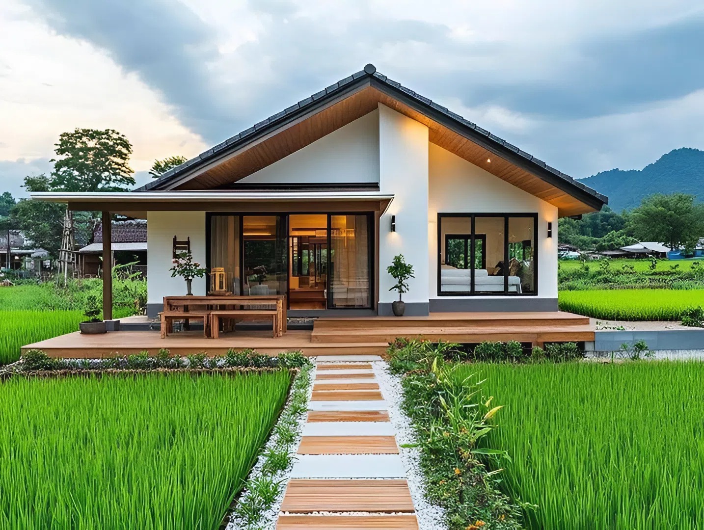 Nhà vườn mái Nhật hòa mình với thiên nhiên