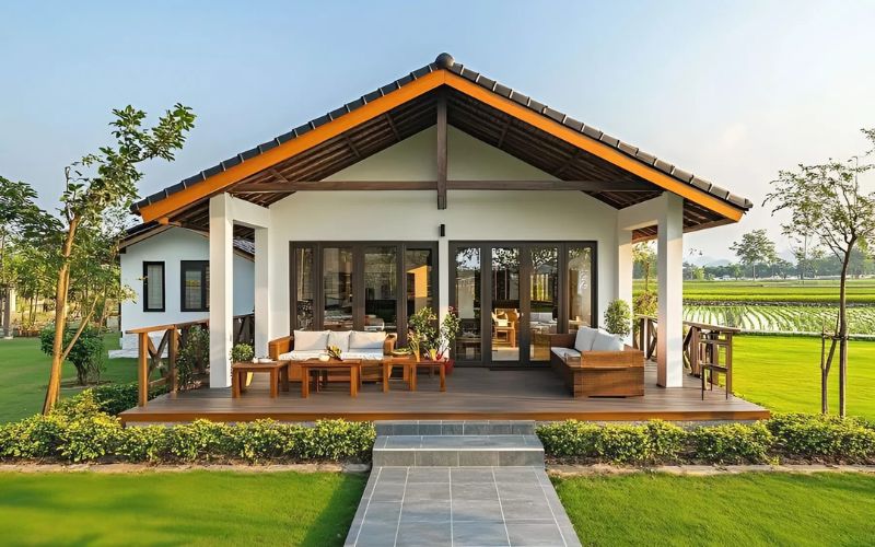 Nhà vườn mái Nhật rộng rãi