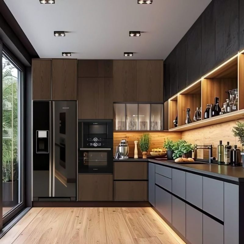 Thiết kế bếp với phụ kiện thông minh và công nghệ hiện đại