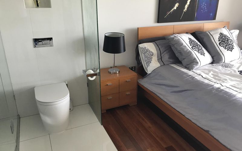 Vị trí không nên đặt nhà vệ sinh trong phòng ngủ