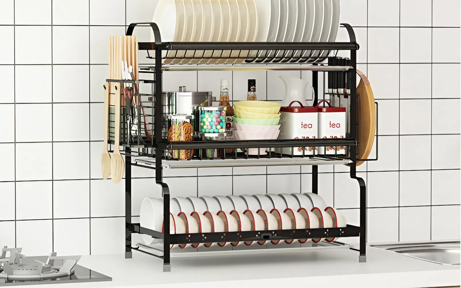 Kệ úp chén để bàn