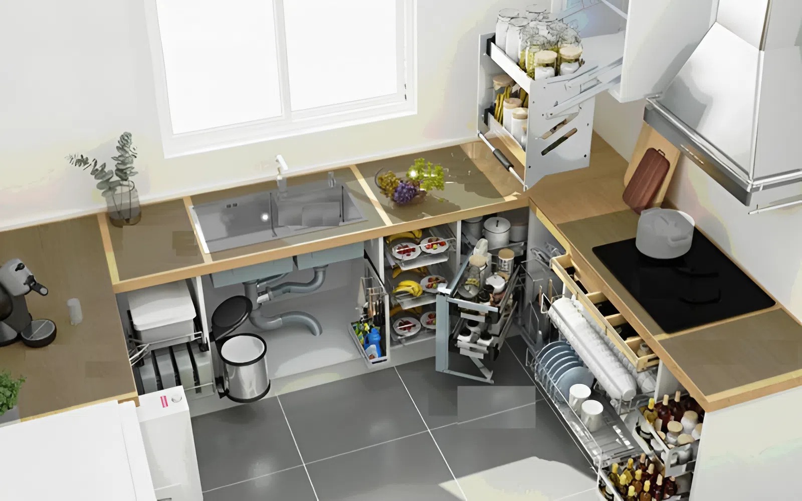 Khả năng lưu trữ đủ rộng để sắp xếp mọi đồ ngăn nắp