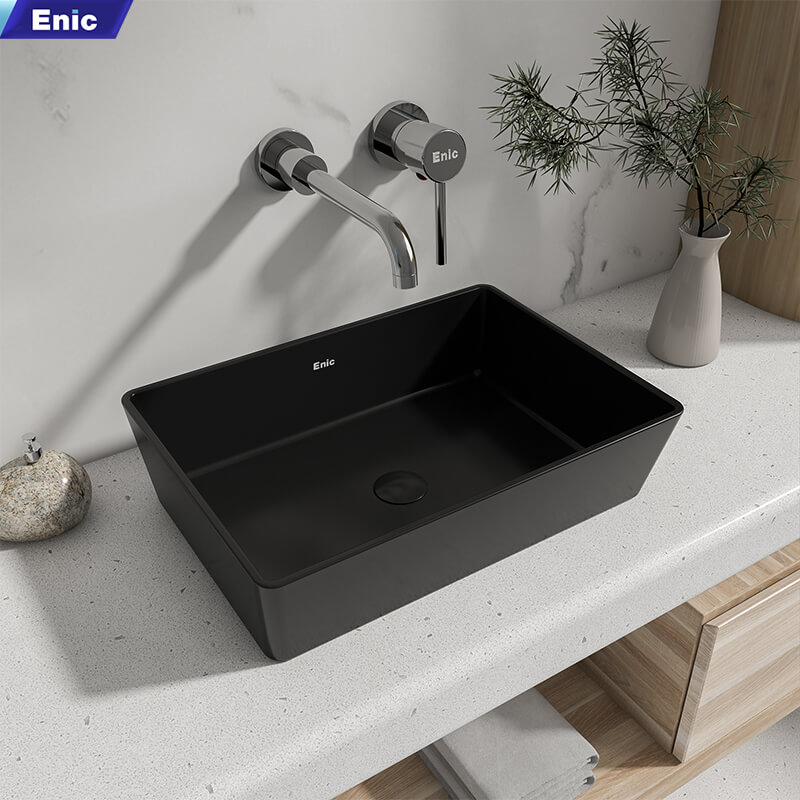 Lavbo để bàn Enic S6 đen nhám 