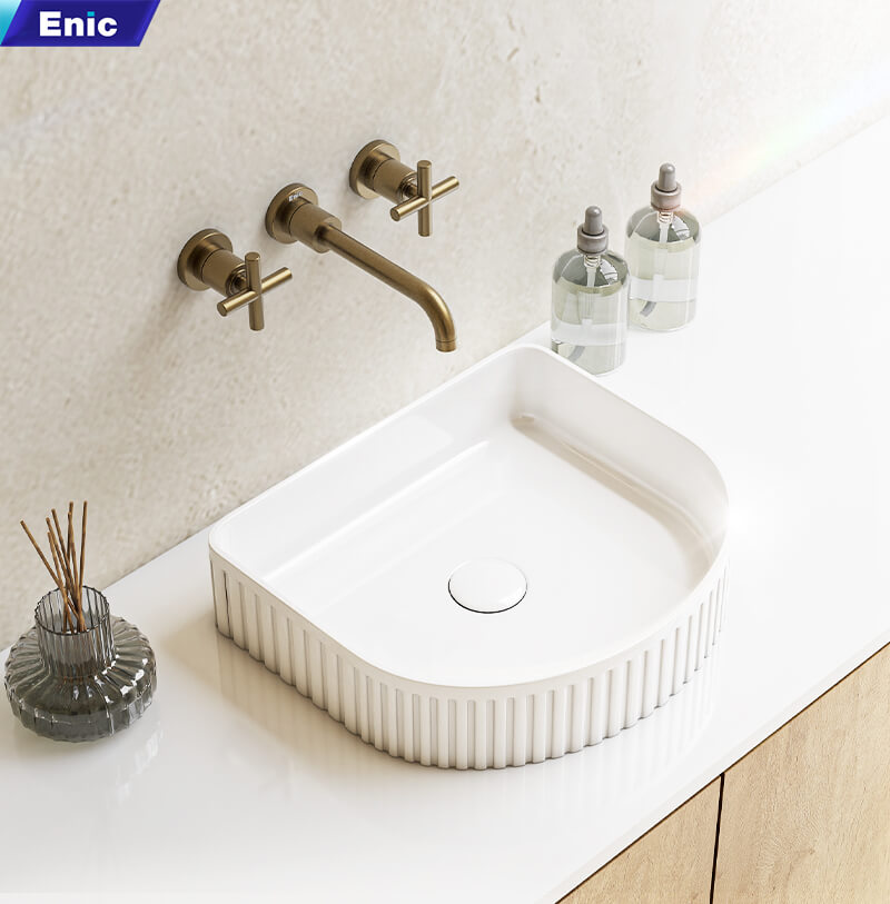 Lavabo để bàn Enic S9 thiết kế vân phá cách