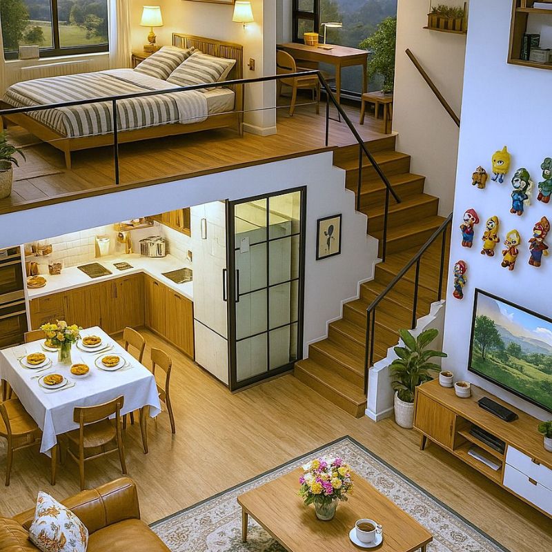 Nhà gác lửng giá 300 - 500 triệu dành cho gia đình nhỏ