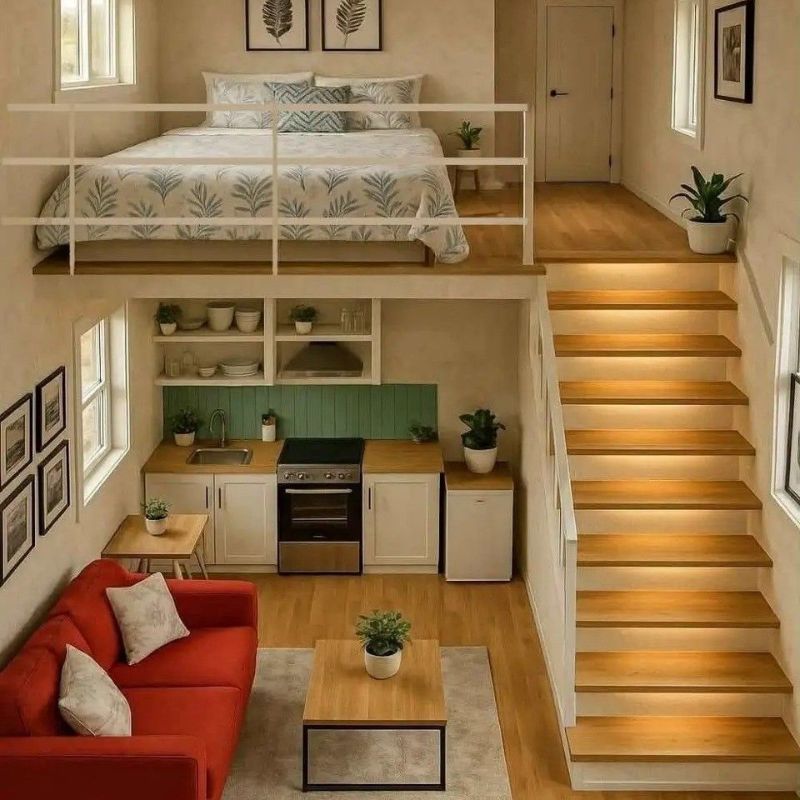 Nhà gác lửng giá dưới 200 triệu nhỏ gọn