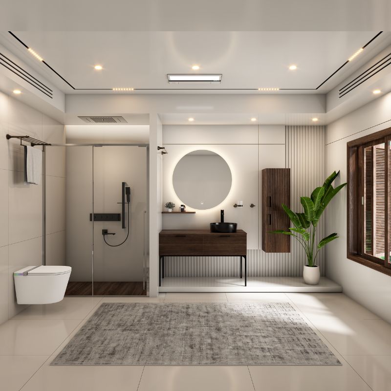 Nhà tắm kiểu Nhật thiết kế gần gũi thiên nhiên