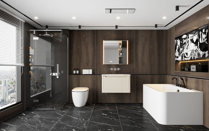 Nhà vệ sinh Nhật kết hợp giữa truyền thống và hiện đại