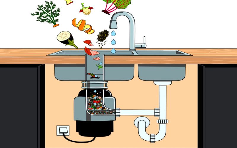 Sử dụng máy xay rác cho bồn rửa chén đúng cách 