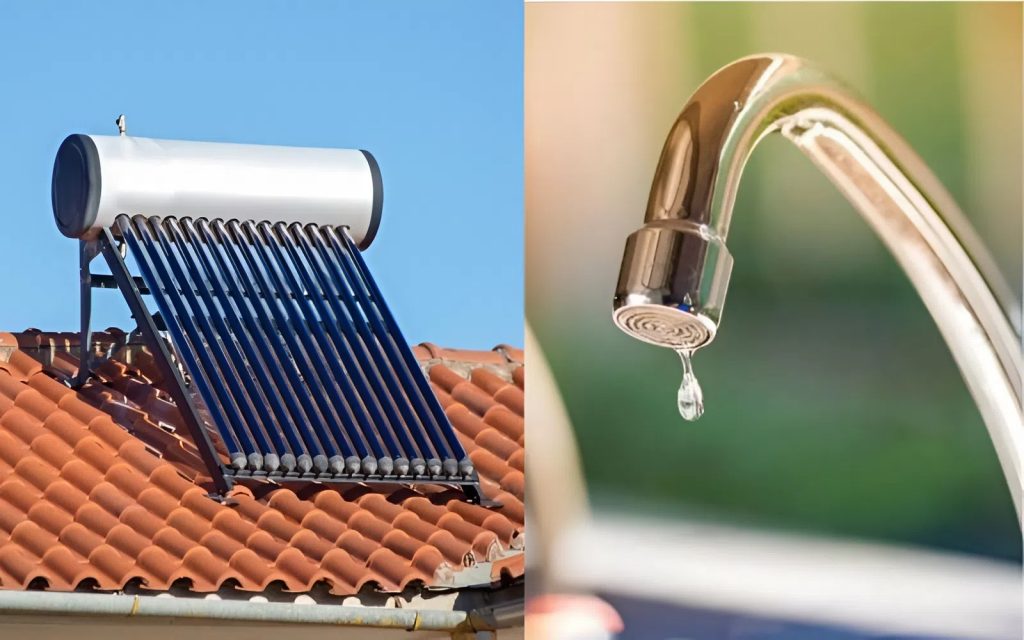 Dấu hiệu máy nước nóng năng lượng mặt trời không có nước