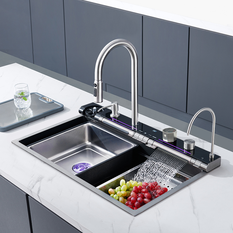 Một số bộ phận tích hợp trong bồn rửa chén thông minh