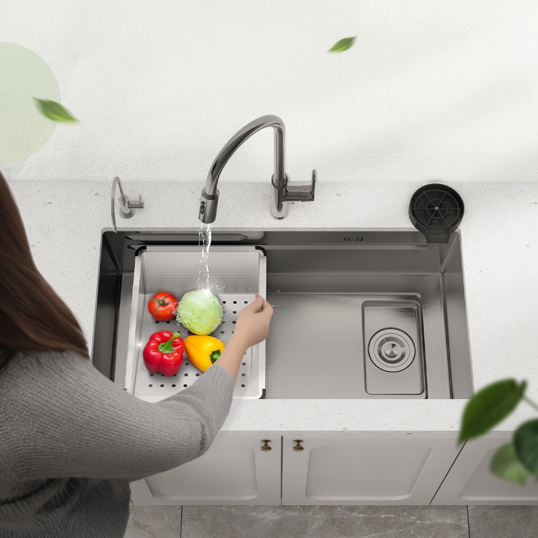 Rổ phơi chén dĩa, rau củ bồn rửa chén 