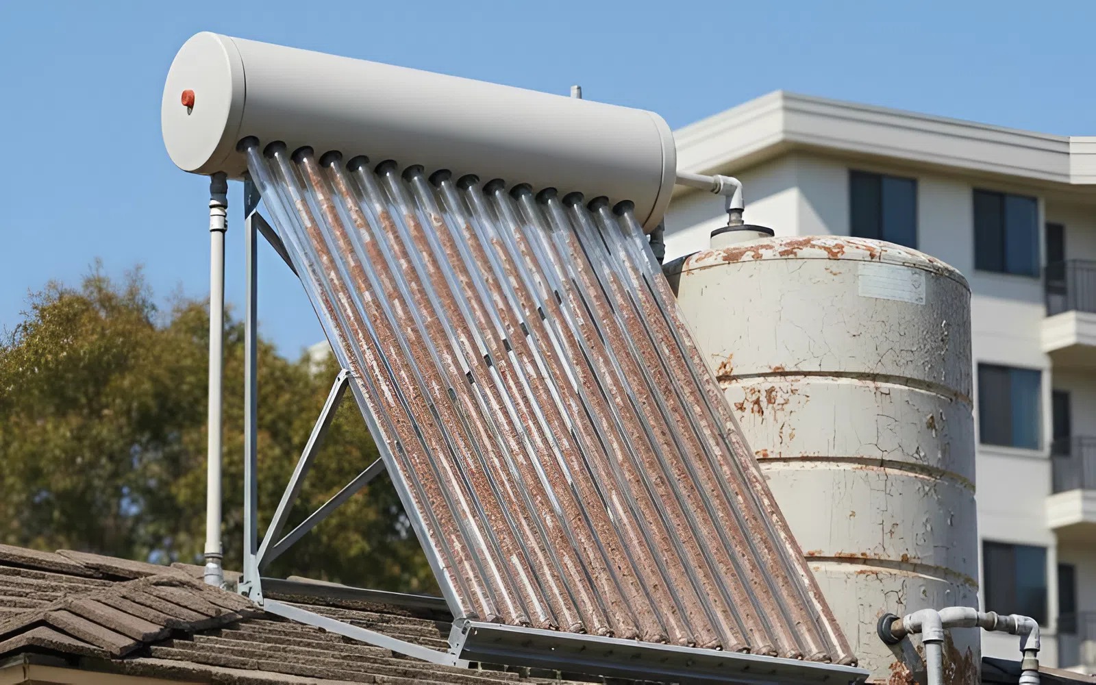 Sửa máy nước nóng năng lượng mặt trời không nóng 