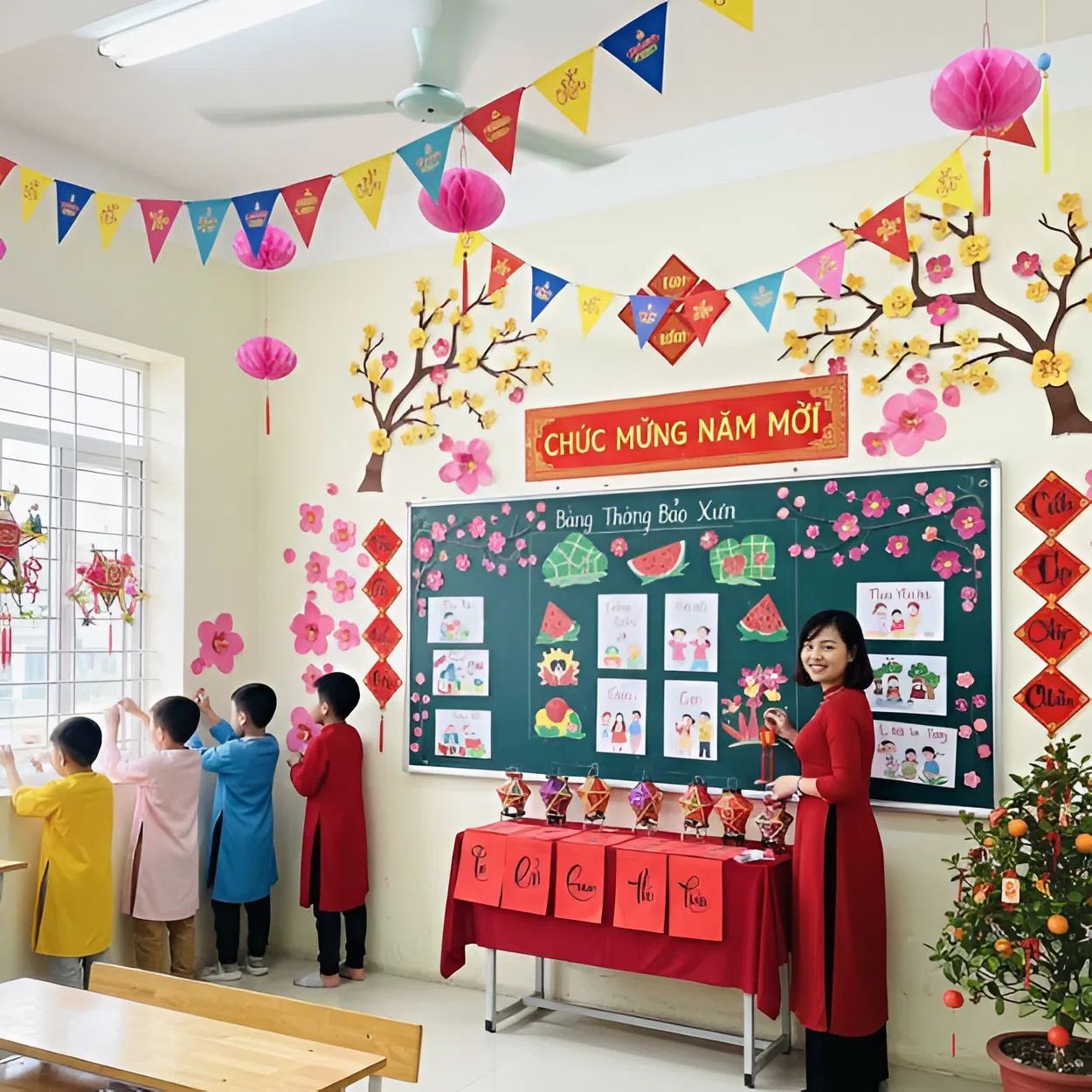 Trang trí lớp học 