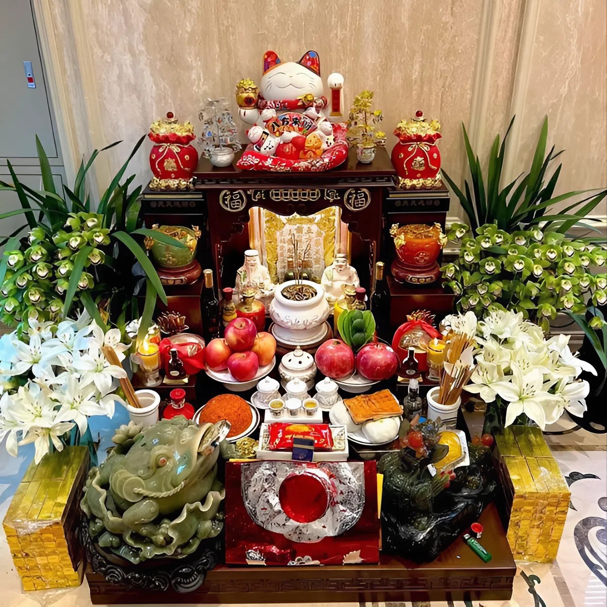 Trang trí nơi thờ cúng trong nhà