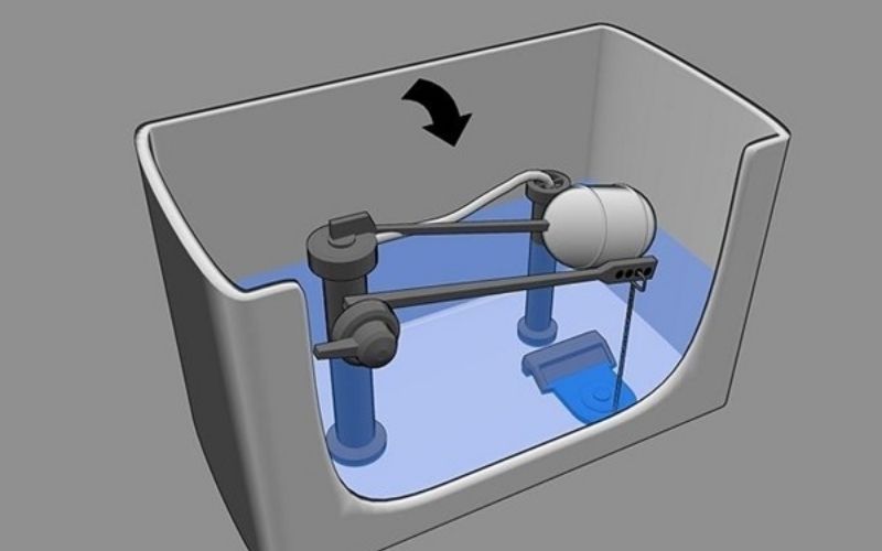 Cấu tạo phao của bồn cầu