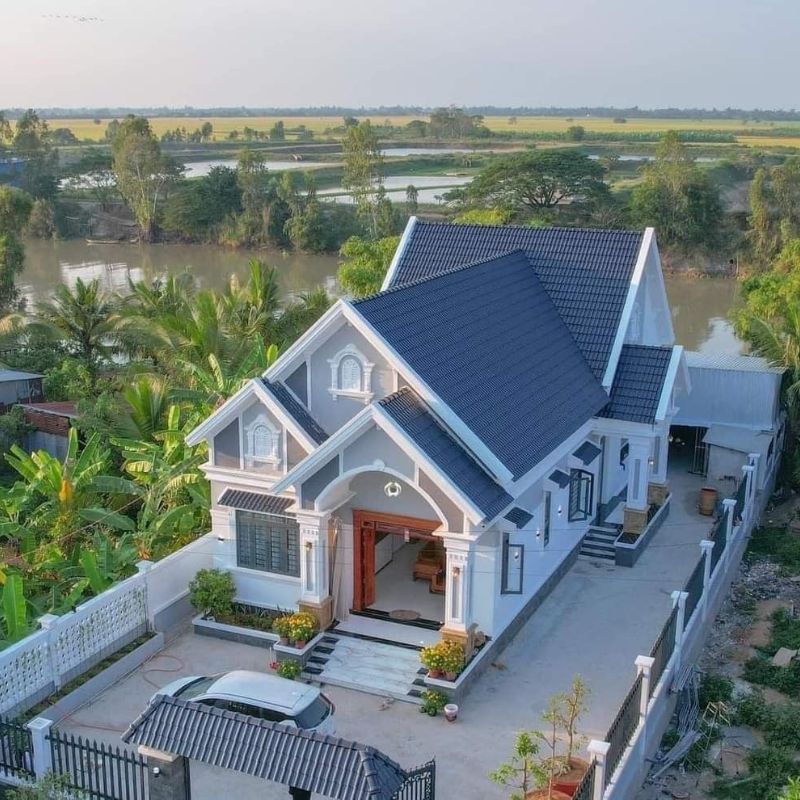 Nhà mái Thái phổ biến ở vùng quê