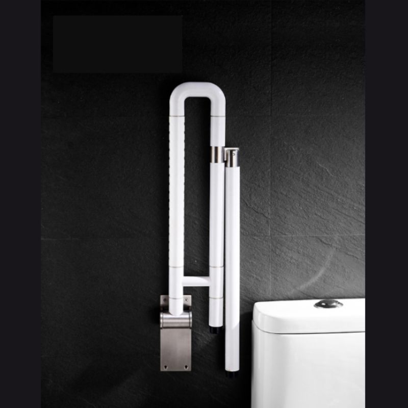 Tay vịn chữ U bọc nhựa gấp gọn 