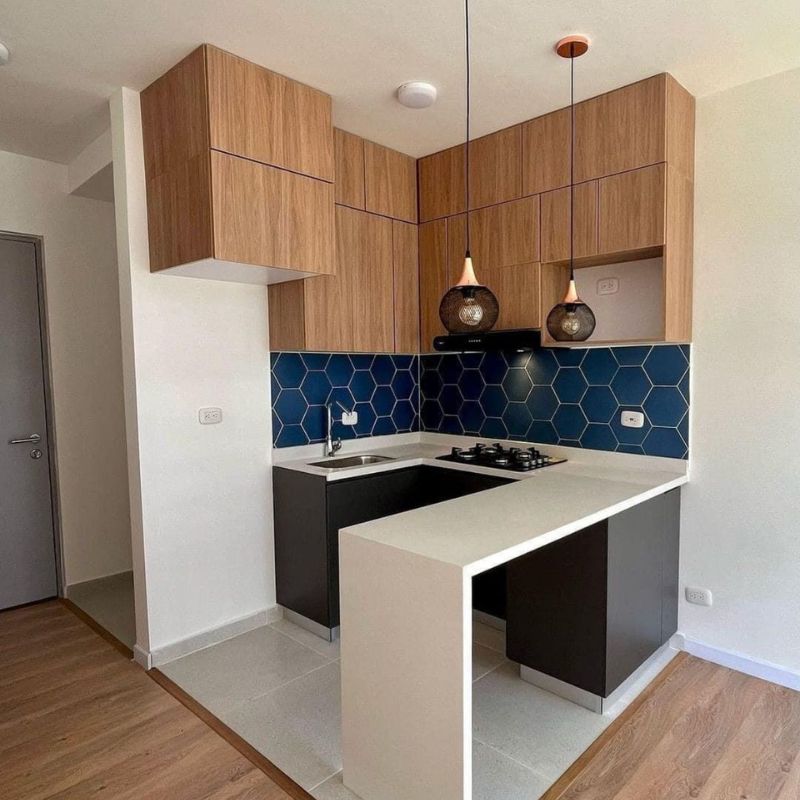 Kệ bếp nhỏ cho nhà ít thành viên