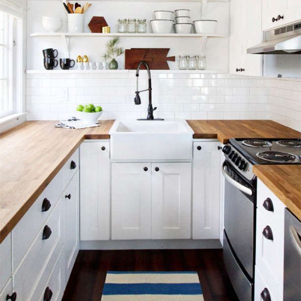 Không gian kệ bếp nhỏ nhưng tiện lợi 