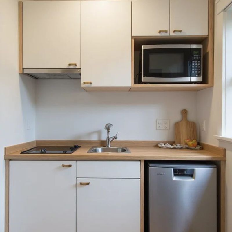 Mẫu kệ bếp mini dùng cho phòng trọ nhỏ