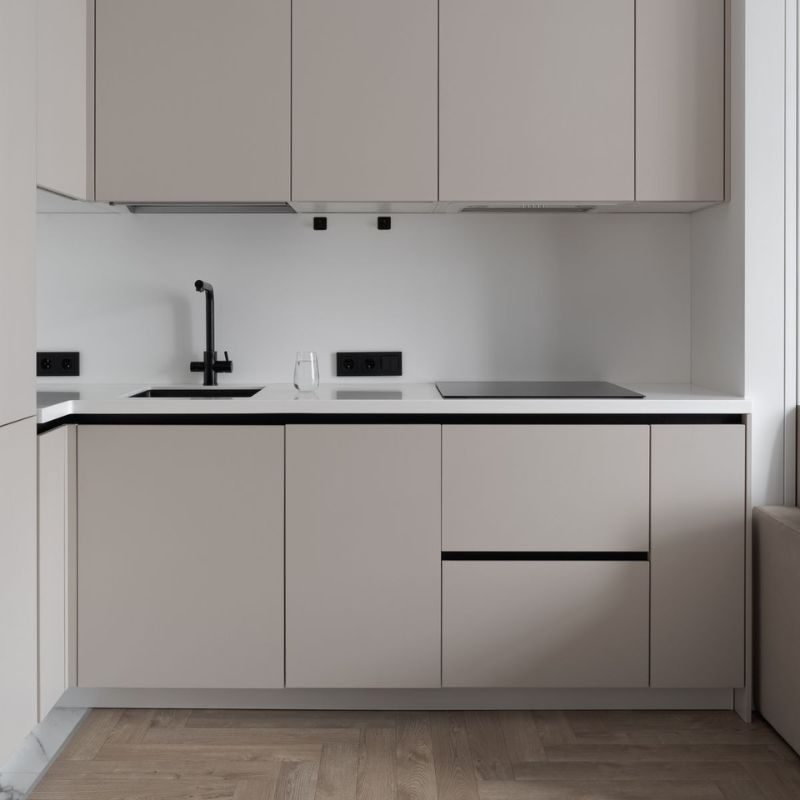 Tủ bếp dưới có ngăn kéo phổ biến