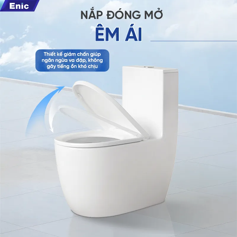 Hạn chế tiếng ồn nhờ nắp đóng mở êm ái 