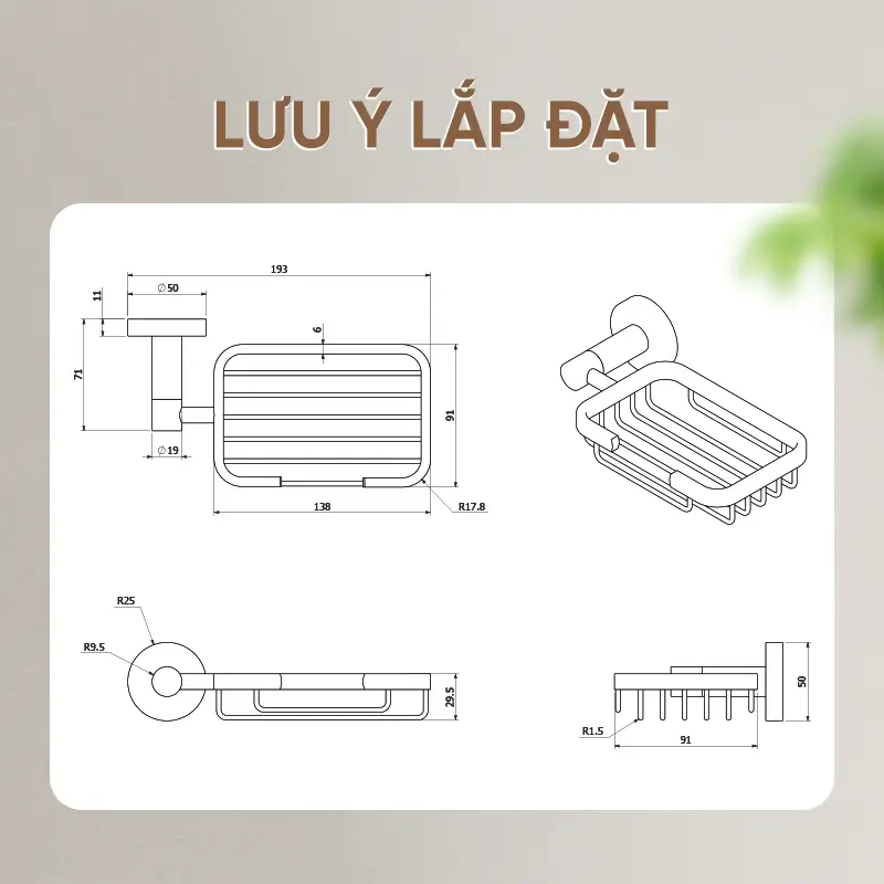 Kệ xà phòng Enic A07