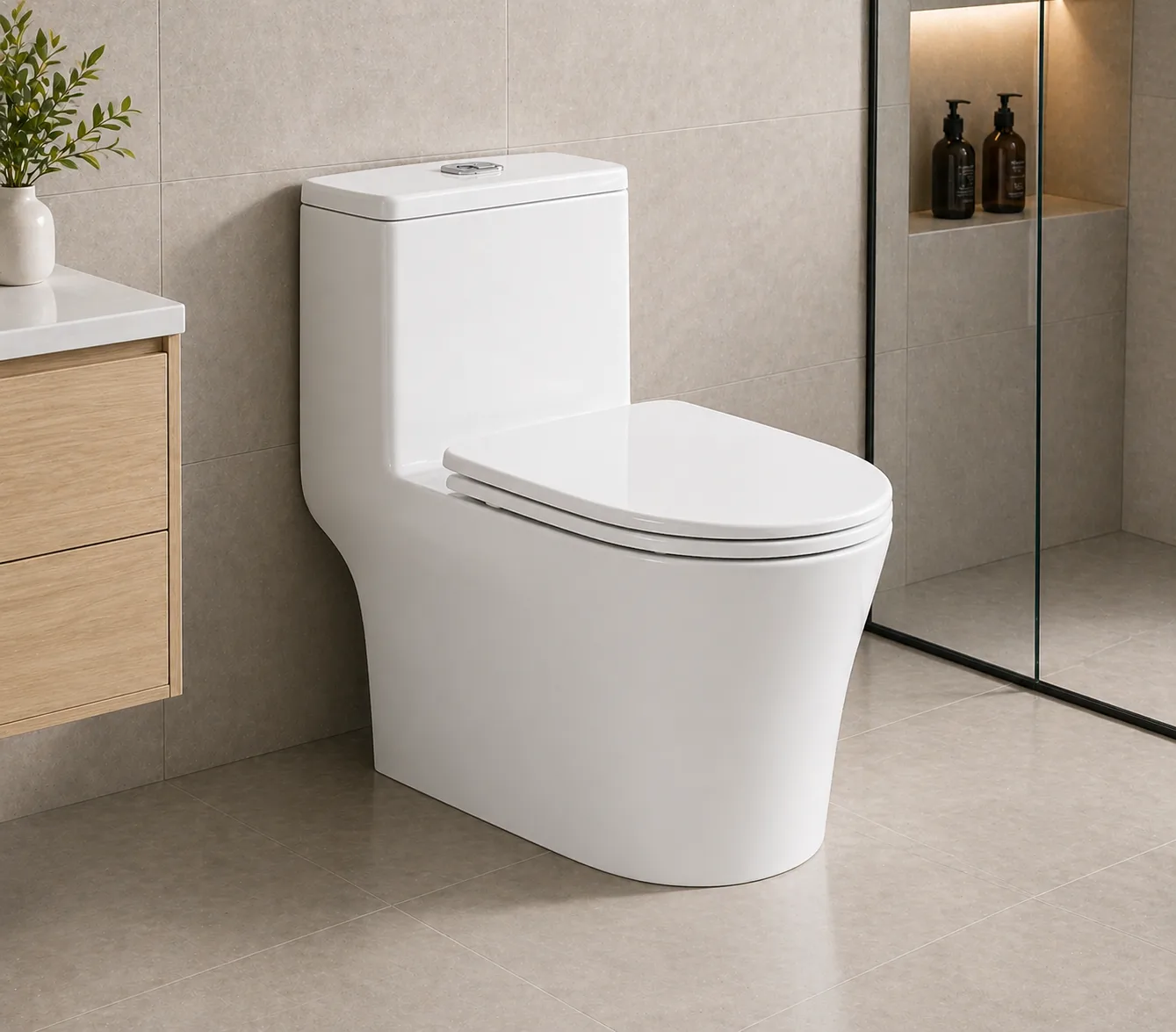 Bộ nhấn xả trên két nước bồn cầu 