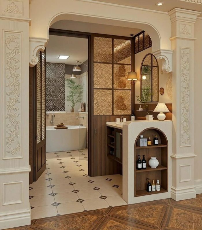 Bố trí lavabo ở khu vực ngoài 