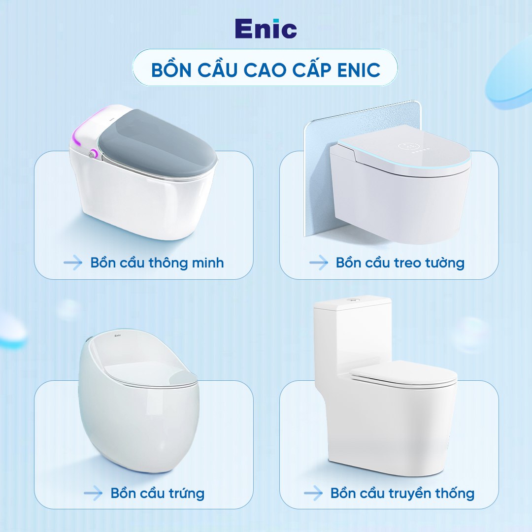 Bồn cầu Enic đa dạng mẫu mã 