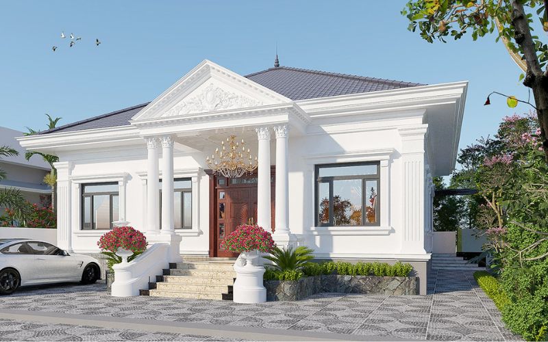 Hoạch định ngân sách xây nhà đẹp 1 tầng 