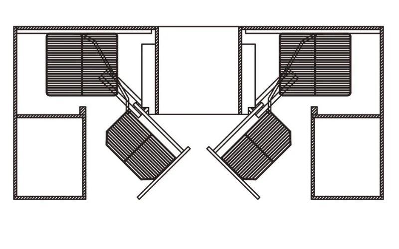 Kích thước kệ góc liên hoàn là bao nhiêu?