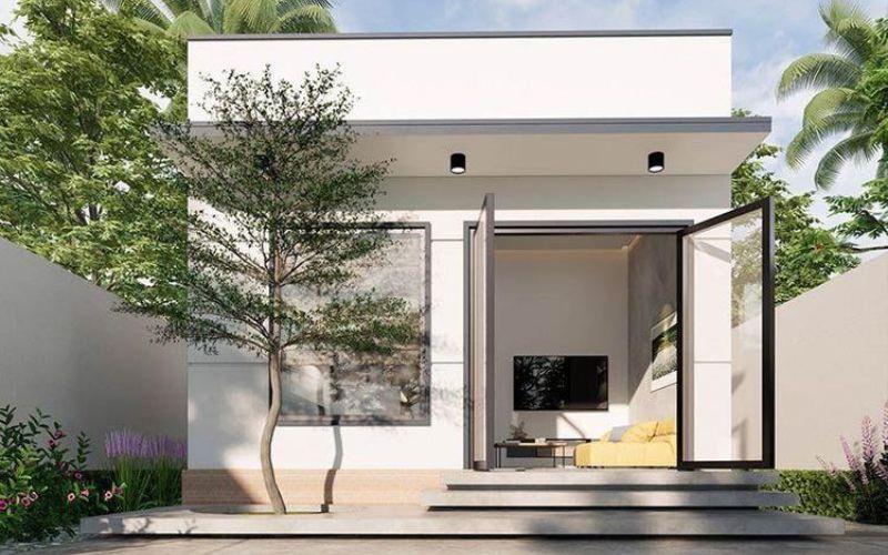 Nhà 1 tầng đơn giản 1 phòng ngủ 