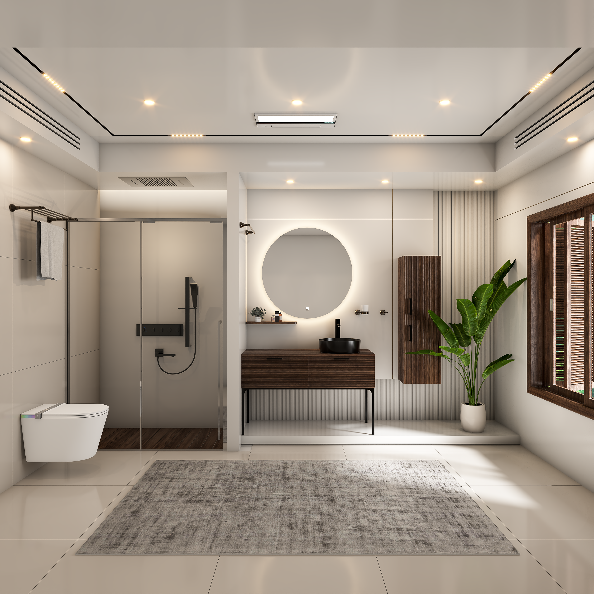 Thiết bị vệ sinh biệt thự hiện đại, ưu tiên sự thông minh 