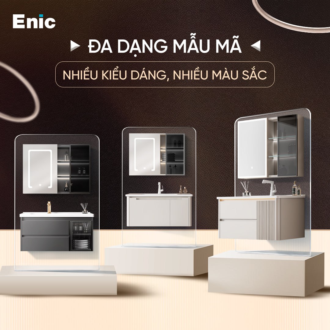 Tủ lavabo tphcm Enic thiết kế đa dạng 