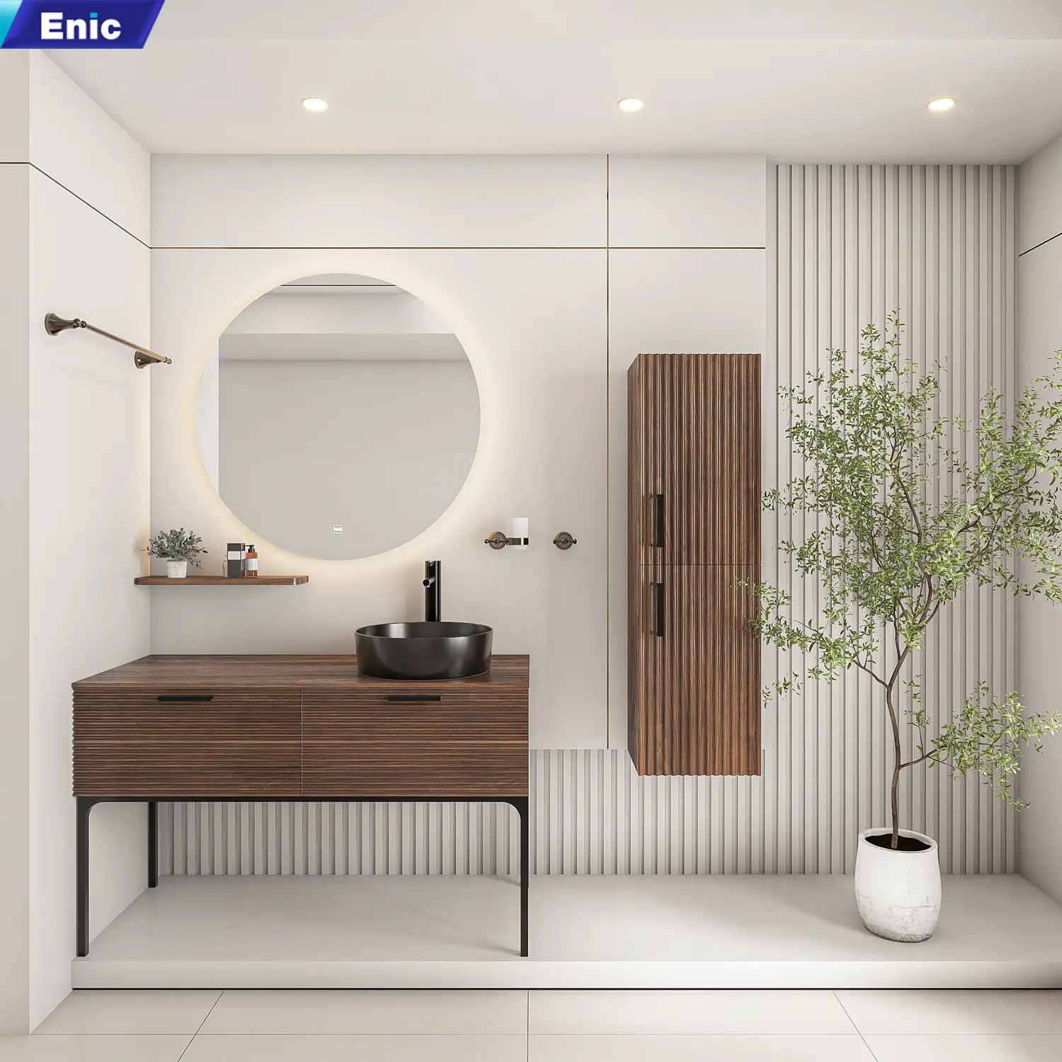 Tủ gương phòng tắm Enic chất liệu plywood cao cấp