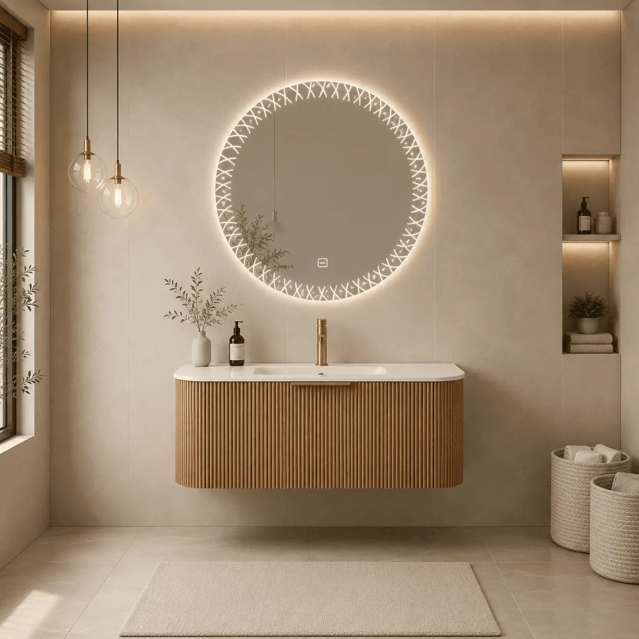 Lựa chọn màu sắc tủ treo lavabo hài hòa không gian