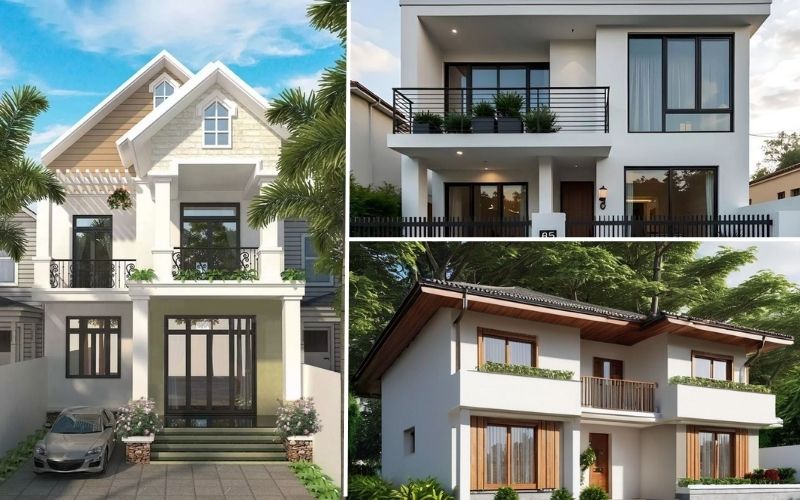 Các mẫu nhà 2 tầng đẹp 