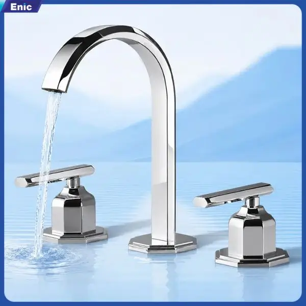 Vòi âm chậu 2 van độc lập